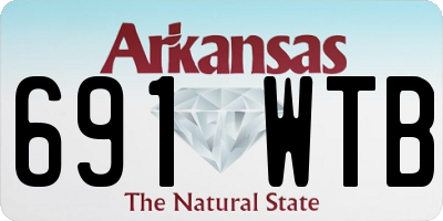 AR license plate 691WTB