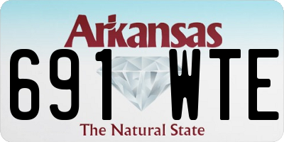 AR license plate 691WTE
