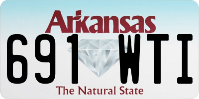 AR license plate 691WTI