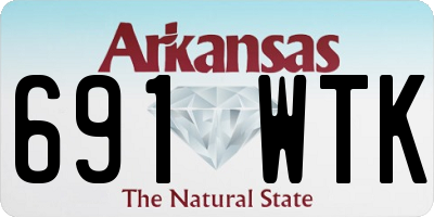 AR license plate 691WTK