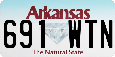 AR license plate 691WTN