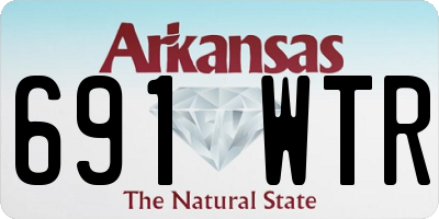 AR license plate 691WTR