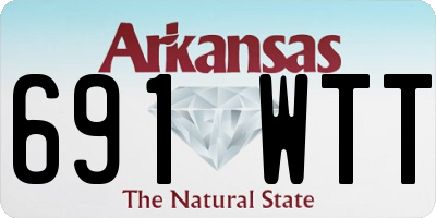 AR license plate 691WTT