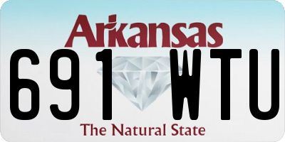 AR license plate 691WTU