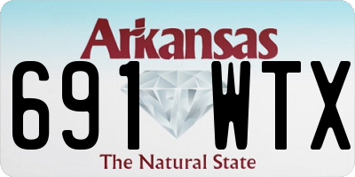 AR license plate 691WTX