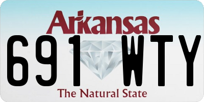 AR license plate 691WTY