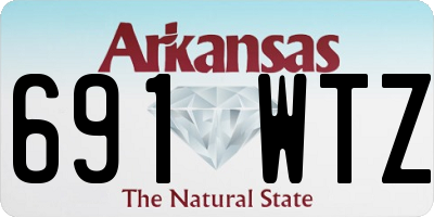 AR license plate 691WTZ