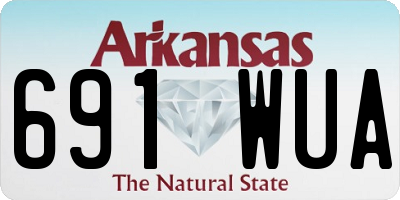 AR license plate 691WUA