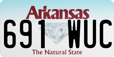 AR license plate 691WUC
