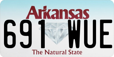 AR license plate 691WUE