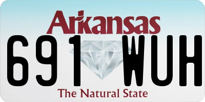 AR license plate 691WUH