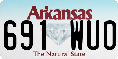 AR license plate 691WUO