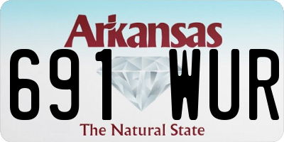 AR license plate 691WUR