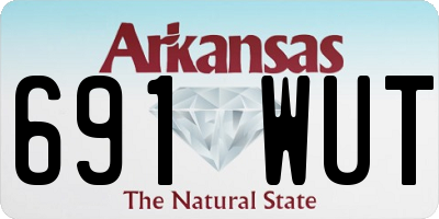 AR license plate 691WUT