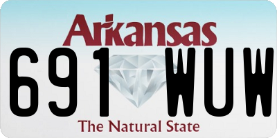 AR license plate 691WUW