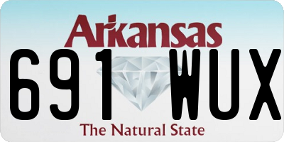 AR license plate 691WUX
