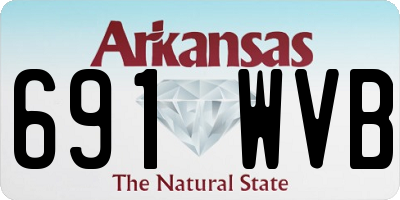 AR license plate 691WVB