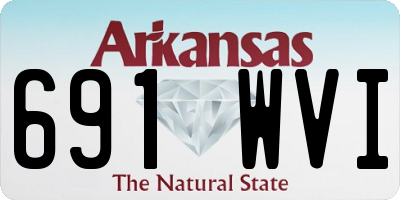 AR license plate 691WVI