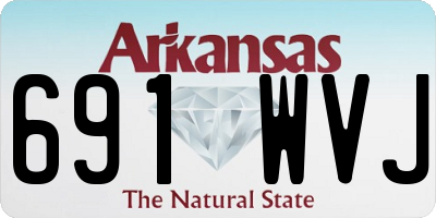 AR license plate 691WVJ