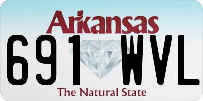 AR license plate 691WVL