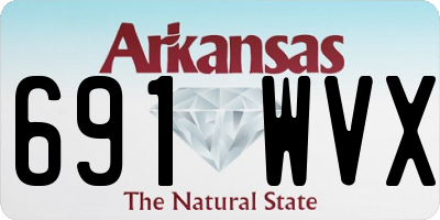 AR license plate 691WVX