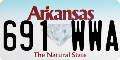 AR license plate 691WWA