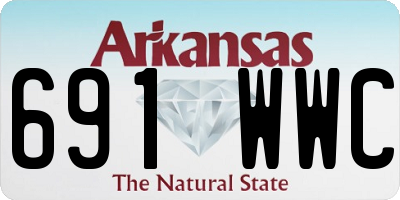 AR license plate 691WWC