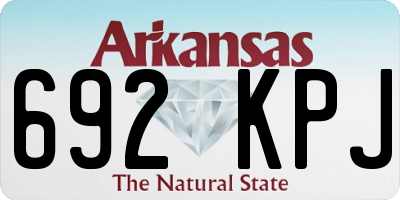 AR license plate 692KPJ