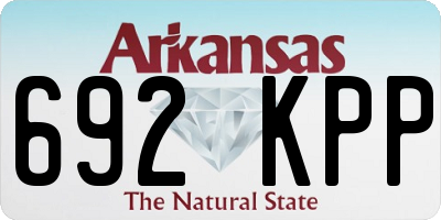 AR license plate 692KPP