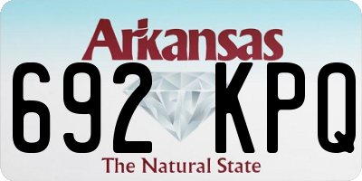 AR license plate 692KPQ