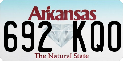 AR license plate 692KQO