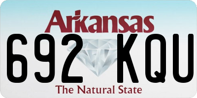 AR license plate 692KQU