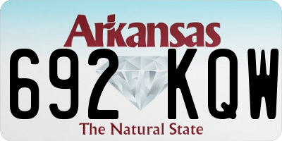 AR license plate 692KQW