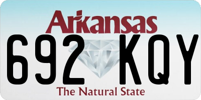 AR license plate 692KQY