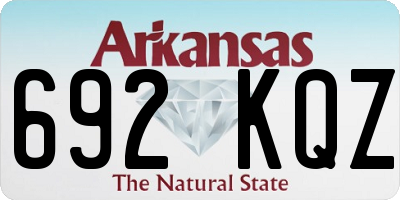 AR license plate 692KQZ