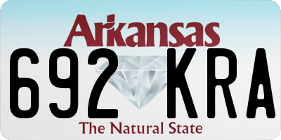 AR license plate 692KRA