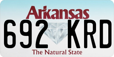 AR license plate 692KRD