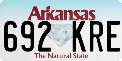 AR license plate 692KRE