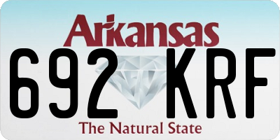 AR license plate 692KRF