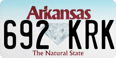 AR license plate 692KRK