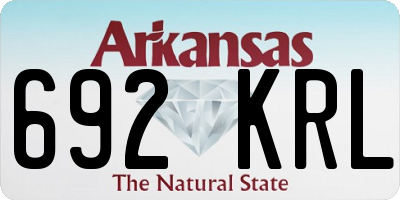 AR license plate 692KRL