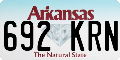 AR license plate 692KRN