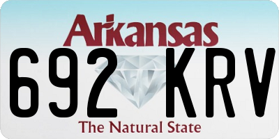AR license plate 692KRV