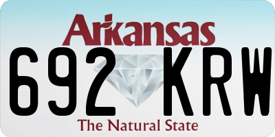 AR license plate 692KRW