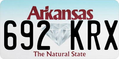 AR license plate 692KRX