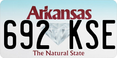 AR license plate 692KSE