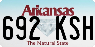 AR license plate 692KSH