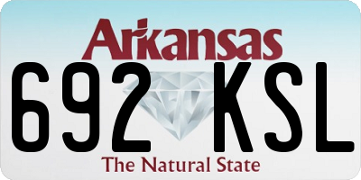 AR license plate 692KSL