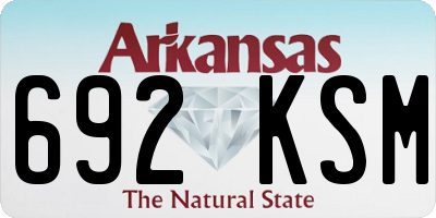 AR license plate 692KSM