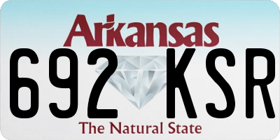 AR license plate 692KSR